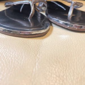 DV by Dolce Vita Silver flip flops
